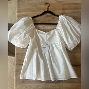 Petal and Pup Taylor Puff Sleeve Top - Ivory